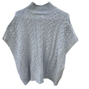 488. Rachel Zoe dolman sleeve braided knit mock neck sweater 1X